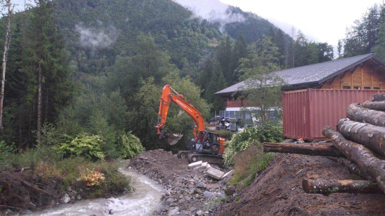 Dranse de Morzine - Bochard - pendant travaux
